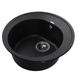 Гранітна мийка Globus Lux MARTIN чорний металік 510мм-А0001 000021075 фото 2