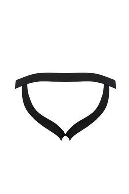 Чоловічі сліпи на шнурівці Passion 044 SLIP BEN XXL/XXXL Black, екошкіра, люверси