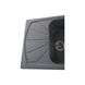 Гранітна мийка Globus Lux TANA сірий металік 610х500мм-А0003 000006106 фото 3