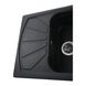 Гранітна мийка Globus Lux TANA чорний металік 610х500мм-А0001 000006135 фото 3