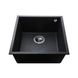 Гранітна мийка Globus Lux AMMER пiдстiльна, чорний металiк 440х440мм-А0001 000023652 фото 5