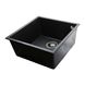 Гранітна мийка Globus Lux AMMER пiдстiльна, чорний металiк 440х440мм-А0001 000023652 фото 3