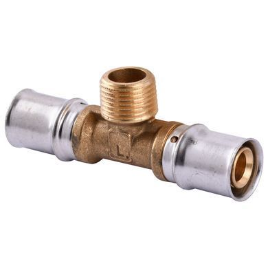 Трійник із зовнішньою різьбою прес APE ITALY AP 133 20х1/2&Prime;х20