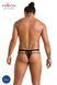 Чоловічі прозорі стринги Passion 029 THONG COLLIN S/M Black, сітка