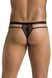 Чоловічі прозорі стринги Passion 029 THONG COLLIN S/M Black, сітка