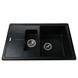 Гранітна мийка Globus Lux IZEO чорний металiк 780x500мм-А0001 000005956 фото 1