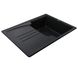 Гранітна мийка Globus Lux BALATON чорний металік 680х500мм-А0001 000009231 фото 2