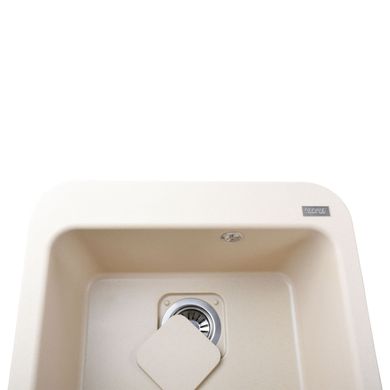 Гранітна мийка Globus Lux BARBORA слонова кiстка 510х510мм