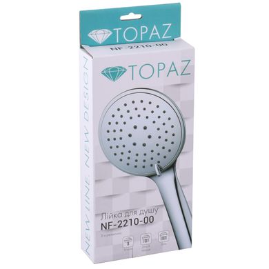 Душова лійка Topaz NF-2210-00 хром, пласт. 3-позиційна