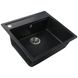 Гранітна мийка Globus Lux VOLTA чорний металiк 570х510мм-А0001 000009669 фото 5