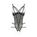 Боді монокіні з відкритими грудями VALERY BODY black L/XL - Passion Exclusive