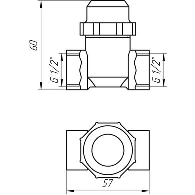 Фільтр грубого очищення SOLOMON 1/2″ ВВ нікель з відстійником (8014) TD1052