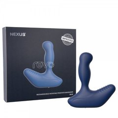 Массажер простаты Nexus Revo New Blue с вращающейся головкой, макс диаметр 3,2см