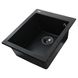 Гранітна мийка Globus Lux LAMA чорний металік 410х500мм-А0001 000006136 фото 5