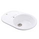 Гранітна мийка Globus Lux LUISE білий 780х500мм-А0007 000008941 фото 4
