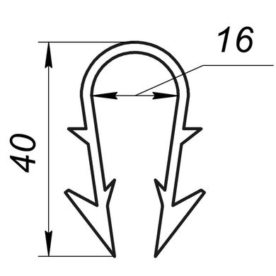 Гарпун-скоба для кріплення труби теплої підлоги Ø16 довжина 40мм біла (уп.100шт)