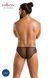 Чоловічі труси зі шнурівкою Passion 035 SLIP RICHARD XXL/XXXL Black, екошкіра, сітка