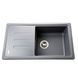 Гранітна мийка Globus Lux LUGANO сірий металік 780х435мм-А0003 000021501 фото 1