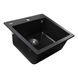 Гранітна мийка Globus Lux AOSTA чорний 490x455мм-А0002 000023577 фото 2