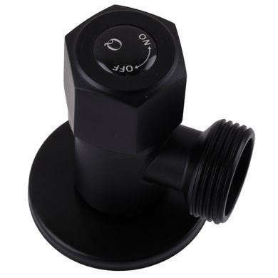 Кран кульовий кутовий Professional 1/2&Prime;X3/4&Prime; NV-QP888 BLACK