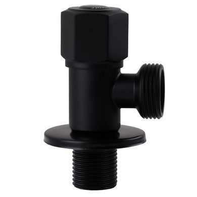 Кран кульовий кутовий Professional 1/2&Prime;X3/4&Prime; NV-QP888 BLACK