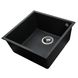 Гранітна мийка Globus Lux AMMER пiдстiльна, чорний 440х440мм-А0002 000007585 фото 2