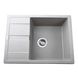 Гранітна мийка Globus Lux ONE сірий камiнь 650x500мм-А0005 000022390 фото 1