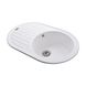Гранітна мийка Globus Lux OHARA білий 770х500мм-А0007 000022440 фото 3
